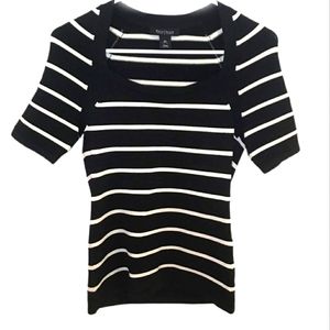 White House Black Market Short Sleeve Bandage Sweater Top XS